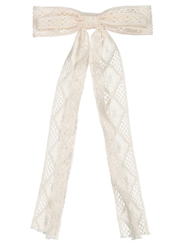 Elegant Knot Lace Ribbon Bow - Adjustable Hair Accessory for Women & Girls | Perfect for Weddings, Parties & Everyday Styling