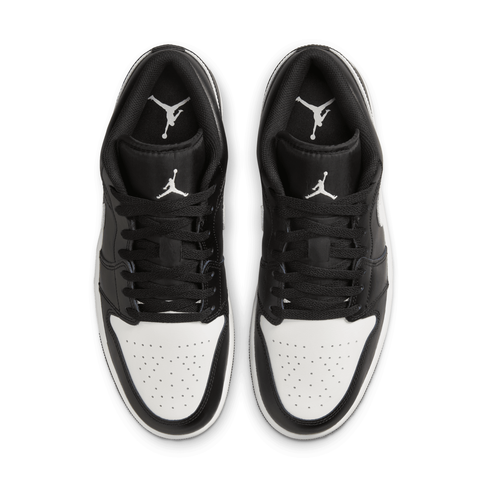 Air Jordan 1 Low 'Black White' Men's Basketball Shoes - Classic Black & White Sneakers for Casual Wear, Street Style & Gym Workouts