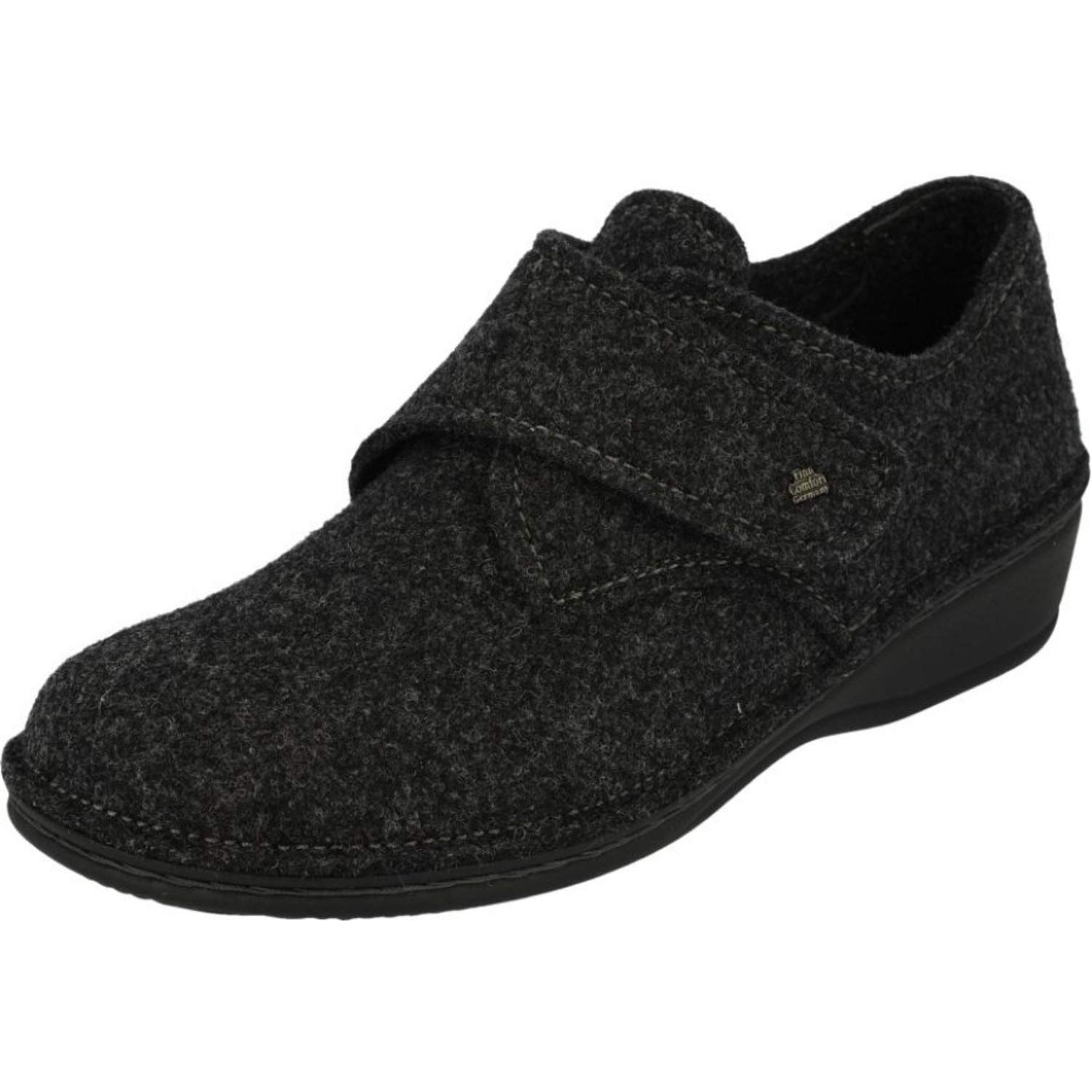 Finn Comfort Adelboden Anthracite Women's Walking Shoes Size 6 US - Premium Comfort for Travel, Work & Everyday Wear