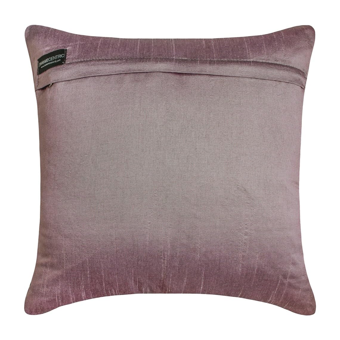 Luxury Silk Pillow Covers 16x16 Inch (40x40 cm) - Decorative Plum Throw Pillow Cases with Ribbon Embroidery & Sequins for Sofa, Bed, Living Room - Elegant Wine and Roses Floral Design for Home Decor