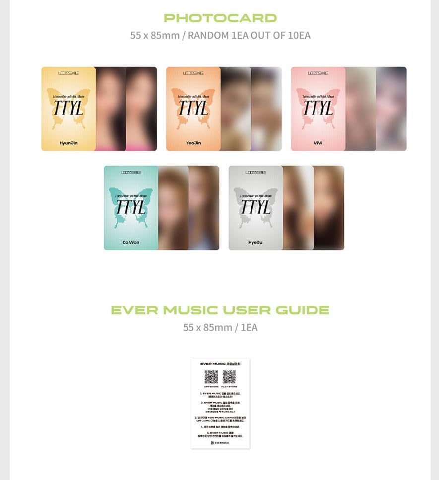 Loossemble TTYL 3rd Mini Album EVER MUSIC ALBUM Version (ViVi Version) - Kpop Merchandise for Fans, Collectors & Gift Giving
