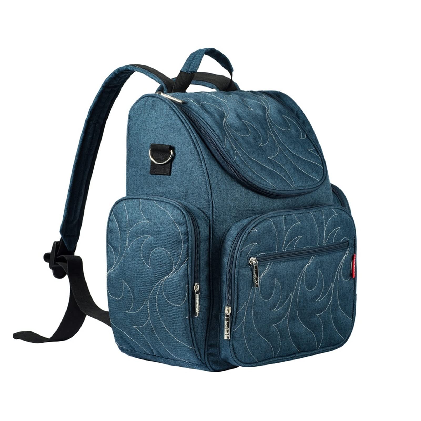 **Large Capacity Baby Diaper Backpack - Waterproof Maternity Travel Bag with Insulated Bottle Pockets, Nursing & Changing Station for Moms - Perfect for Daycare, Outings & Travel (Green)**