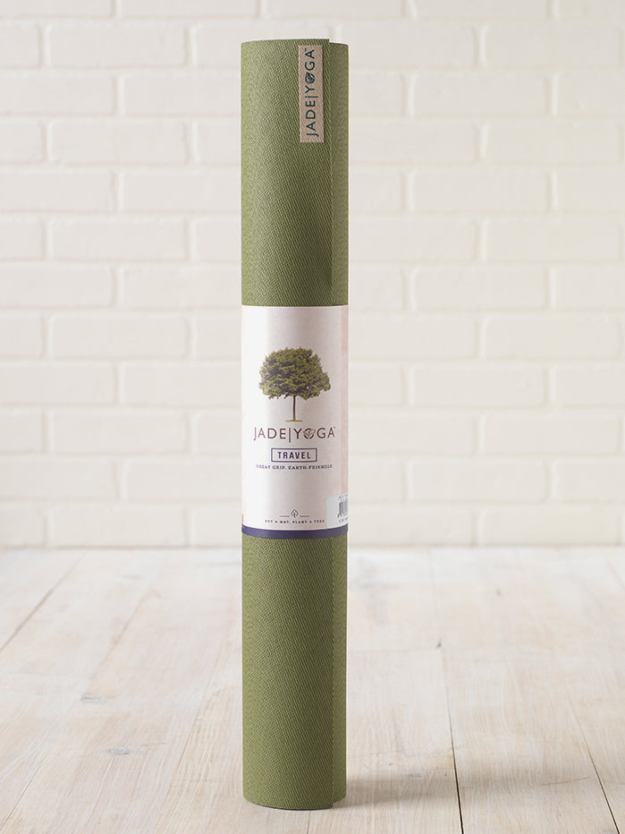 Premium Jade Yoga Travel Mat - Lightweight & Non-Slip for On-the-Go Practice - Perfect for Travel, Gym & Outdoor Yoga Sessions