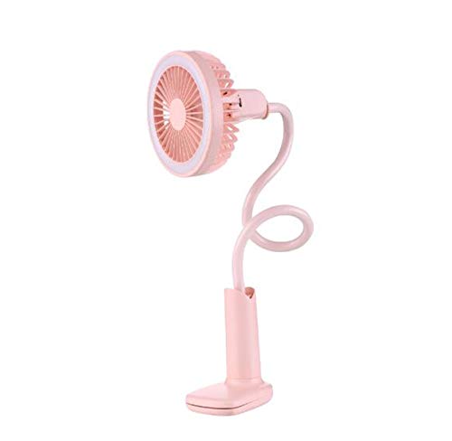 Mini Clip Fan with USB Charging - Portable Desk Fan for Office, Dorm & Bedroom, Pink - Perfect for Home, Work & Travel Cooling Needs