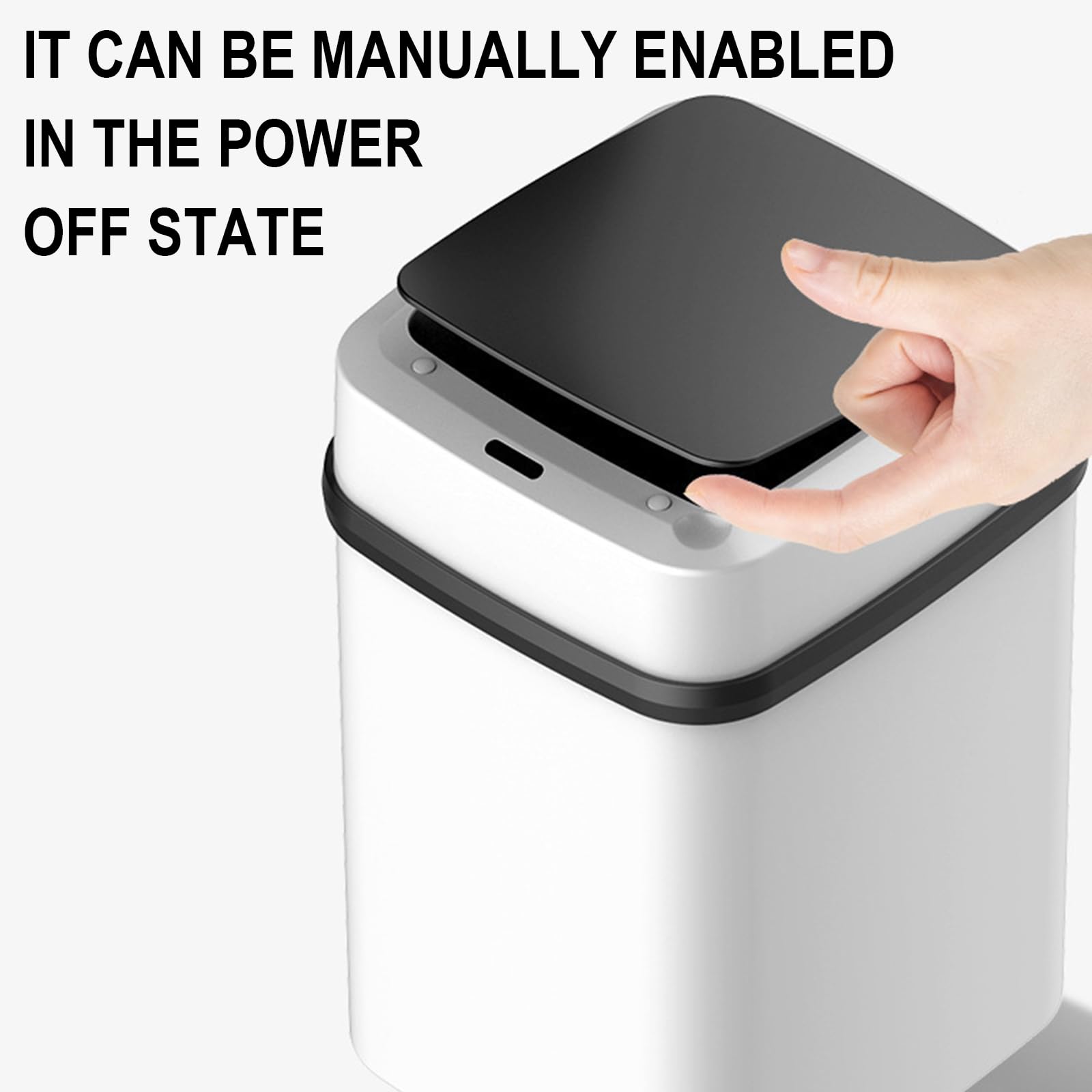 Automatic Touchless Sensor Lid Trash Can - Battery Operated Smart Waste Bin for Home, Kitchen & Office | Hands-Free Garbage Disposal Solution