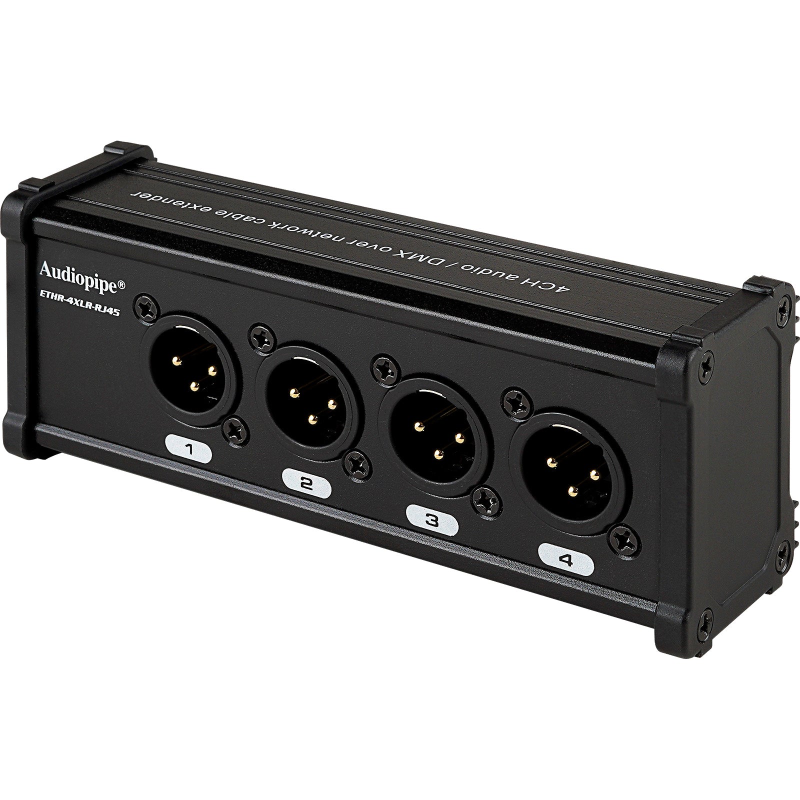 4 Channel DMX512 Signal Extender Over Ethernet - ETHR 4XLR RJ45 for Stage Lighting & Pro Audio Systems | Perfect for Concert Venues, Theaters & DJ Setups