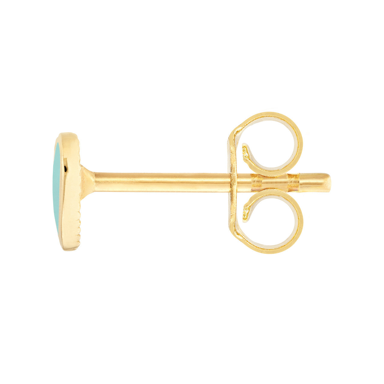14K Gold Mini Turquoise Heart Stud Earrings for Women - Dainty Bohemian Jewelry Gift for Her - Perfect for Everyday Wear, Date Night & Special Occasions