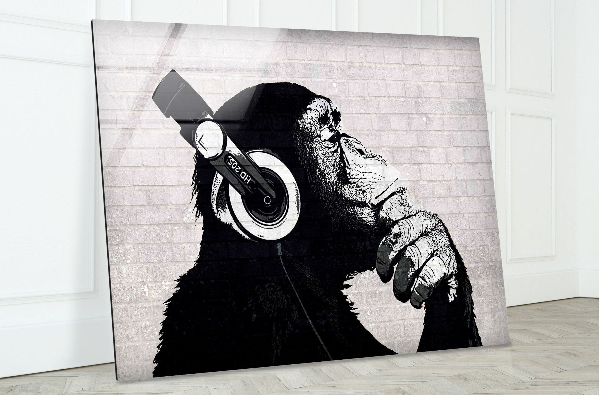 Banksy DJ Monkey Bluetooth Headphones - Wireless Over-Ear Headset with Noise Cancelling & HD Sound - Perfect for Music Lovers, DJs & Home Office Use