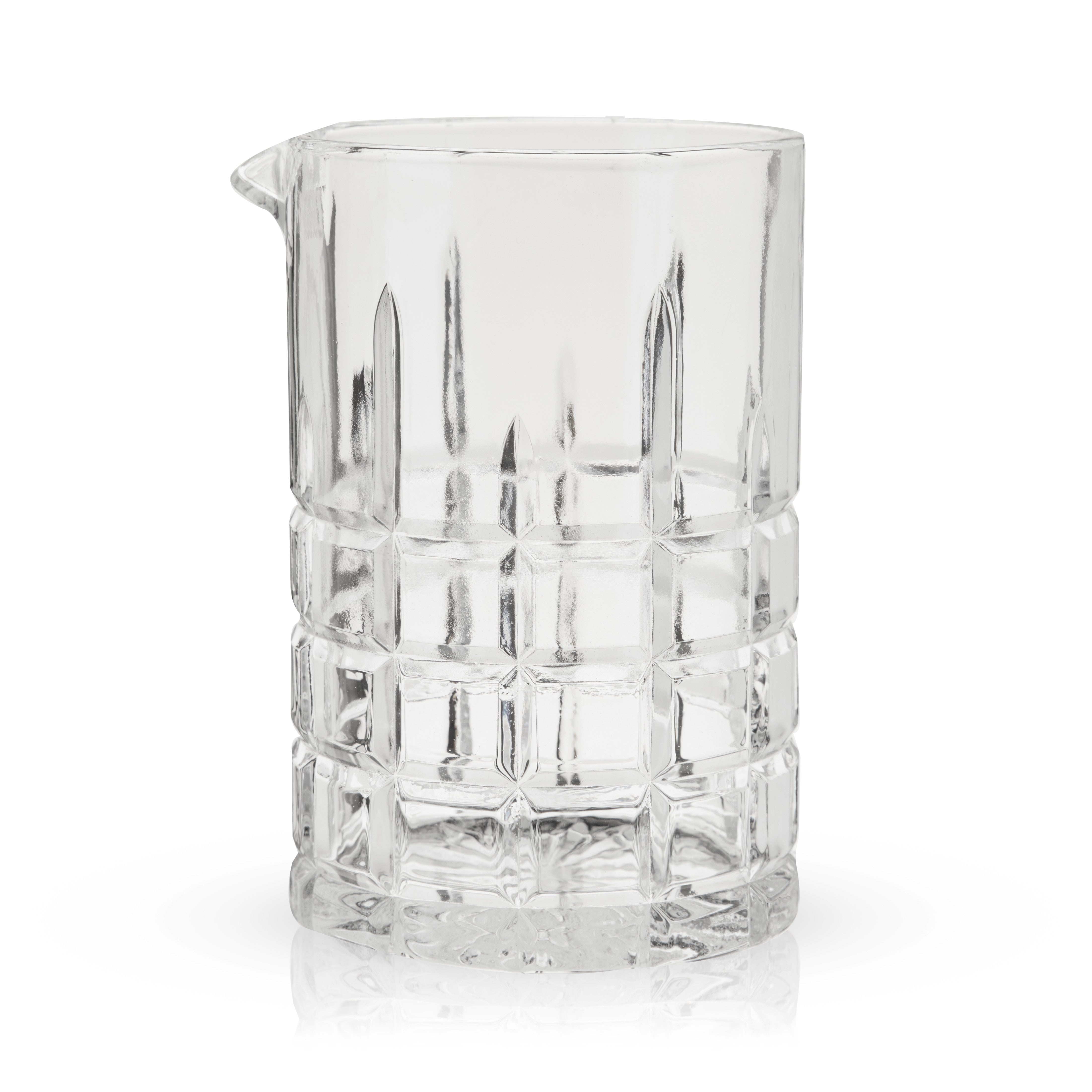 Premium Highland Crystal Mixing Glass – Heavy Base Barware for Cocktails, Whiskey, and Spirits – Perfect for Home Bars, Bartending, and Entertaining Guests