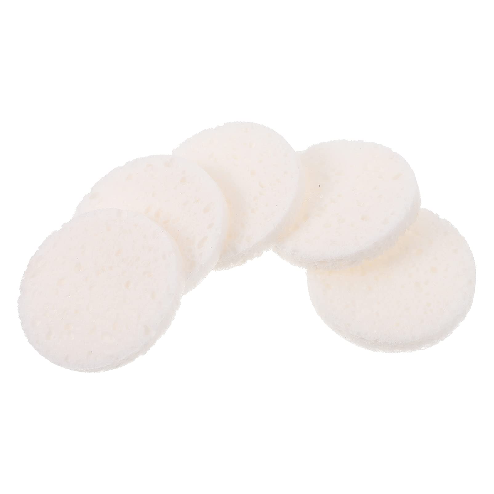 HEALLILY 50pcs Makeup Sponges - Premium Cosmetic Facial Sponges for Makeup Application, Cleansing & Exfoliation | Soft Cellulose Beauty Blender Puffs for Spa, Daily Makeup Removal & Skin Care (White) | Perfect for Professional Salon Use & Home Beauty Routine