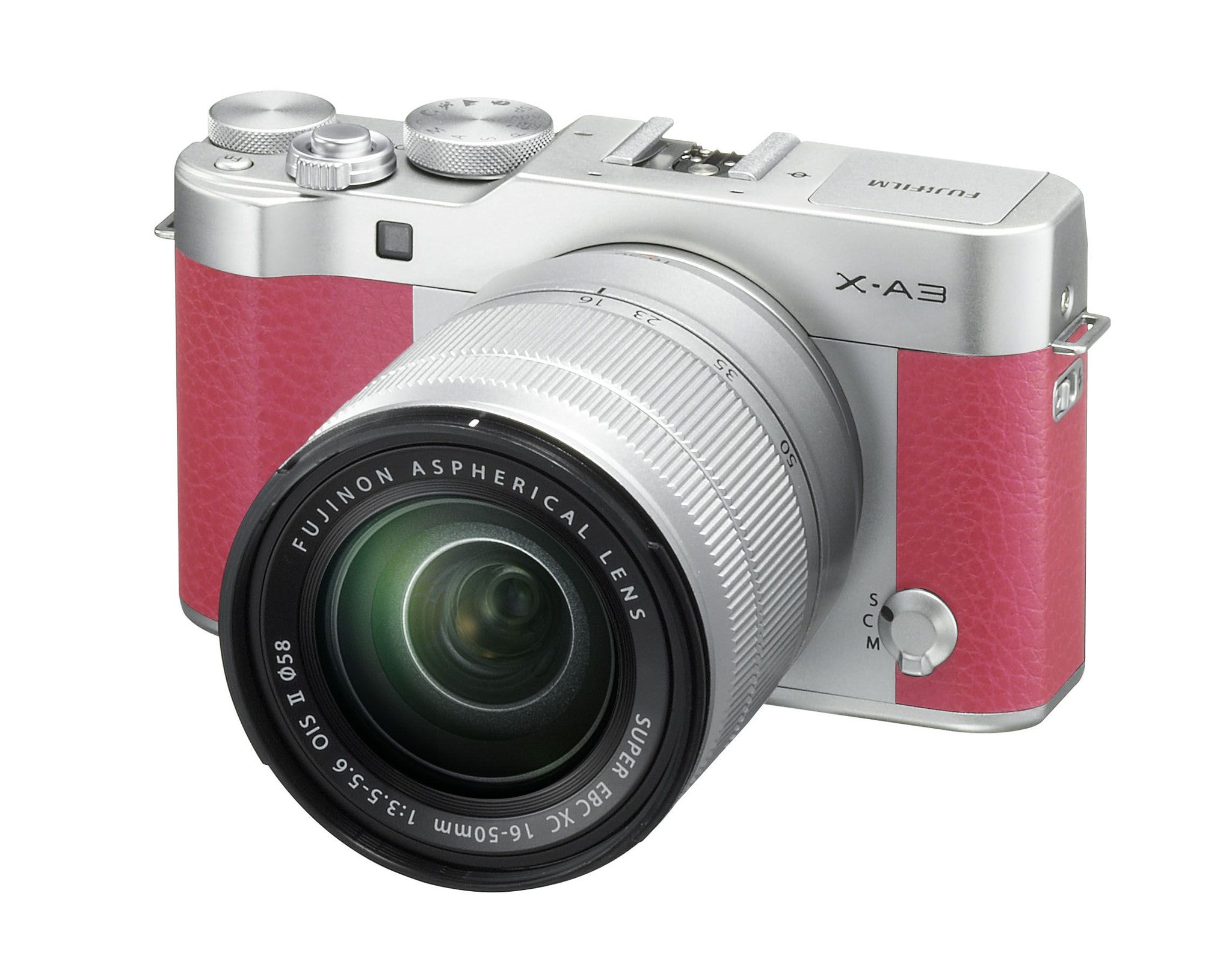 Fujifilm X-A3 Mirrorless Digital Camera with 16-50mm f/3.5-5.6 Lens in Pink - Perfect for Travel, Vlogging & Street Photography