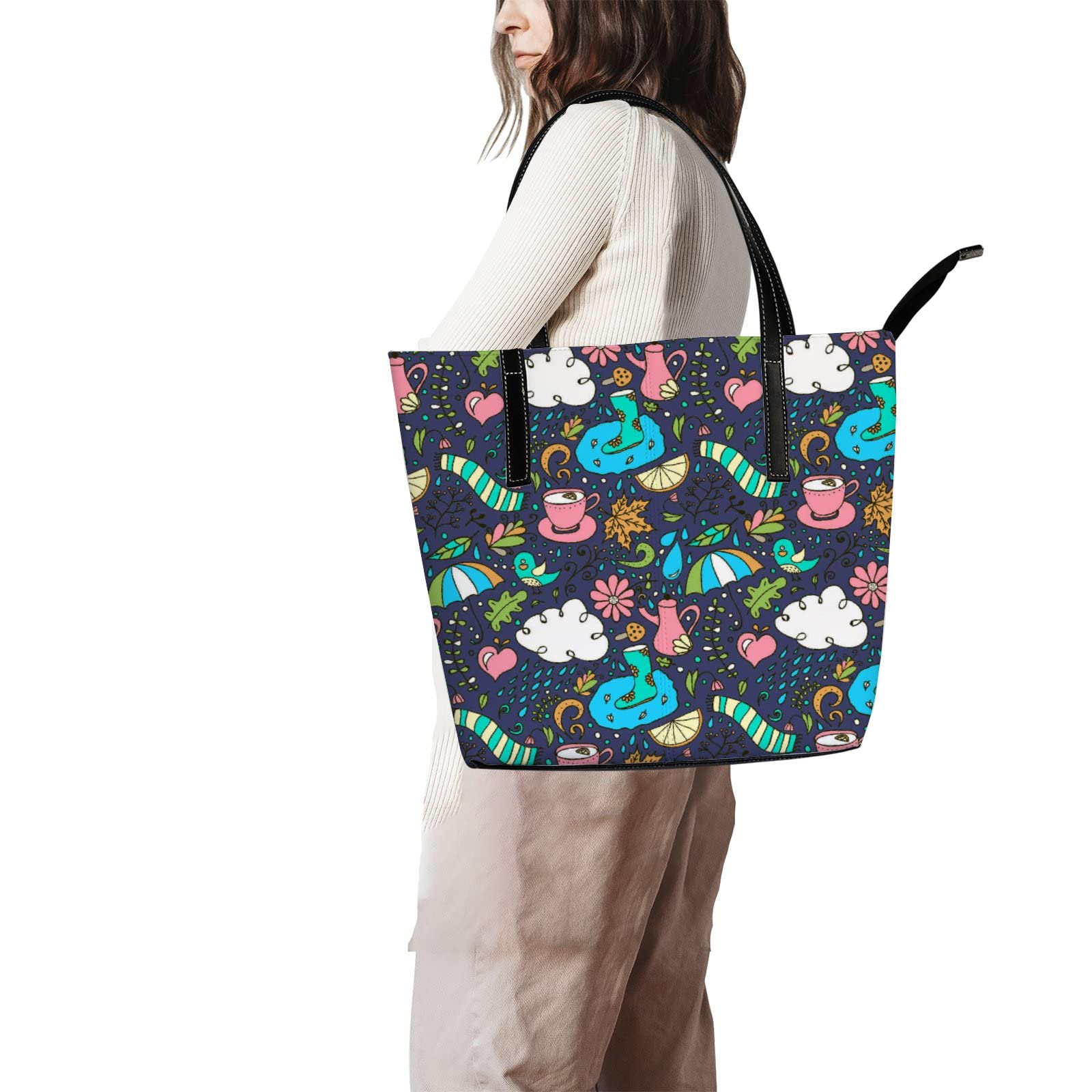 Stylish Leather Tote Bag for Women - Fashionable Crossbody Handbag with Adjustable Strap | Perfect for Work, Travel & Everyday Use