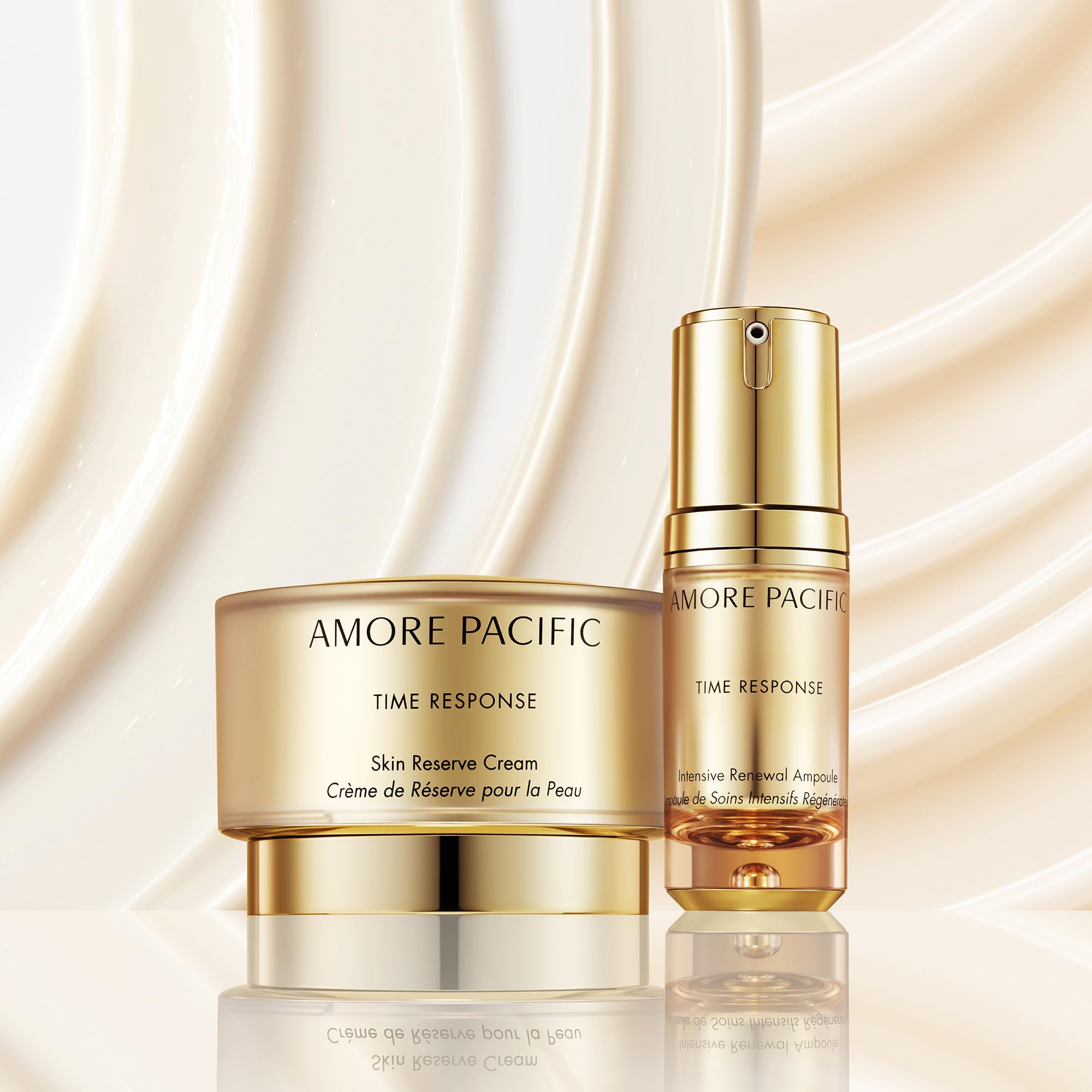 AMOREPACIFIC Time Response Skin Reserve Gel Cream - Korean Anti-Aging Face Moisturizer with Green Tea & Niacinamide for Hydration & Brightening | Day & Night Skincare Routine