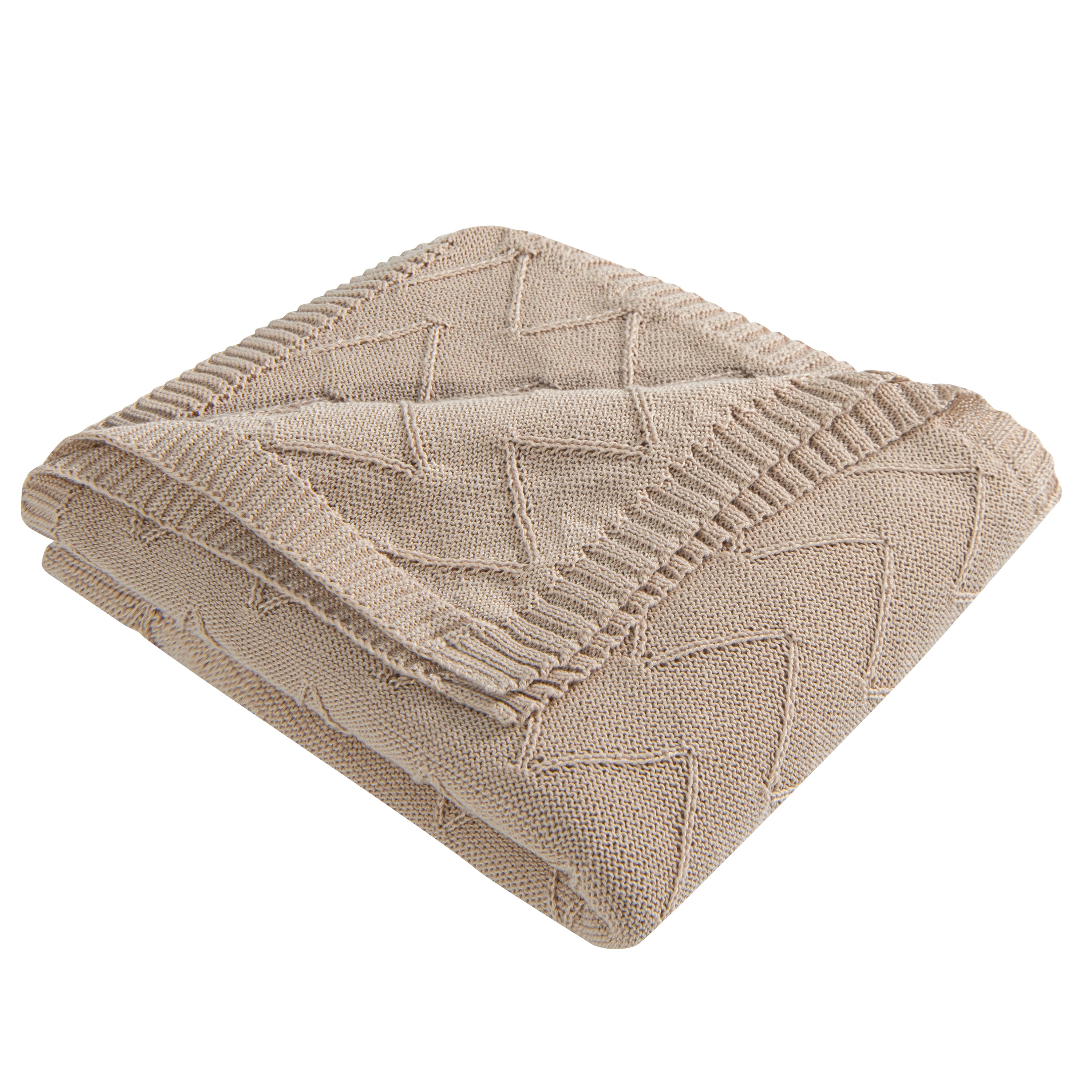 NTBAY Soft Cotton Cable Knitted Blanket - Cozy Warm Throw for Couch, Bed & Sofa - Perfect for Winter Nights, Lounging & Home Decor
