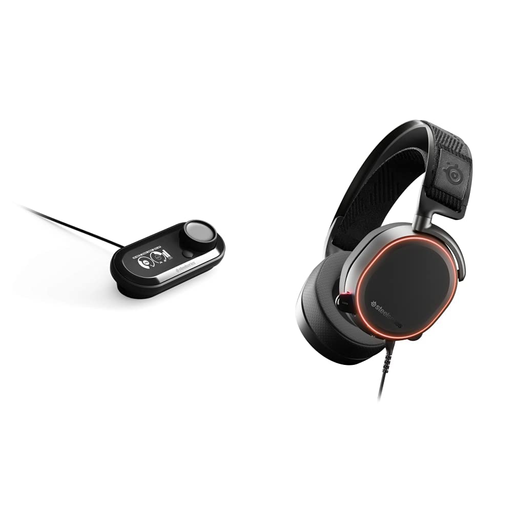 SteelSeries Arctis Pro High Fidelity Gaming Headset with Hi-Res Audio & DTS Headphone:X v2.0 - Premium PC Gaming Headphones with GameDAC (Black) - Perfect for Competitive Gaming, Streaming & Immersive Audio Experiences