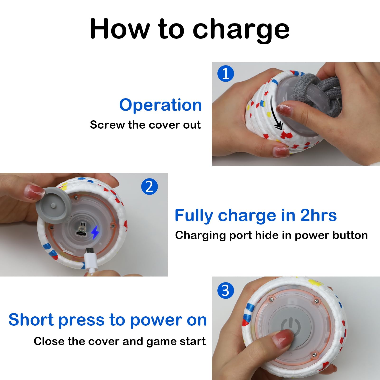 Interactive Automatic Dog Toys - Motion Activated & USB Rechargeable Indoor/Outdoor Pet Toys - Floating Water Balls & Moving Balls to Keep Dogs Entertained - Perfect for Playtime, Training & Anxiety Relief