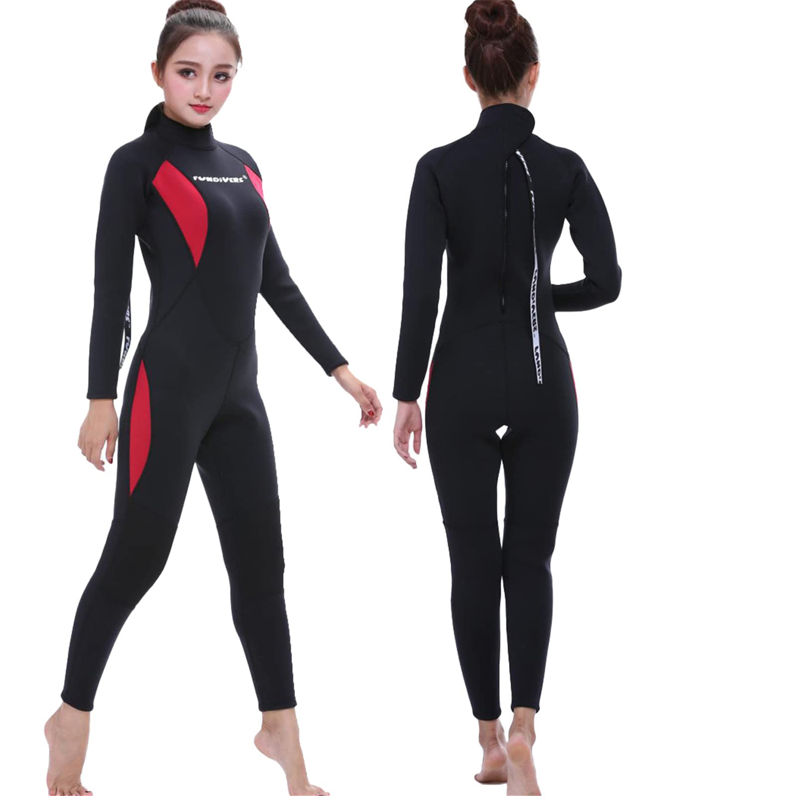 **3mm Neoprene Wetsuit for Men - Full Body Diving Suit with Long Sleeves, Back Zip & UV Protection - Ideal for Surfing, Scuba Diving, Swimming & Water Sports**    *(Use Case: Perfect for cold water activities, snorkeling, kayaking, and ocean adventures to keep you warm and protected.)*