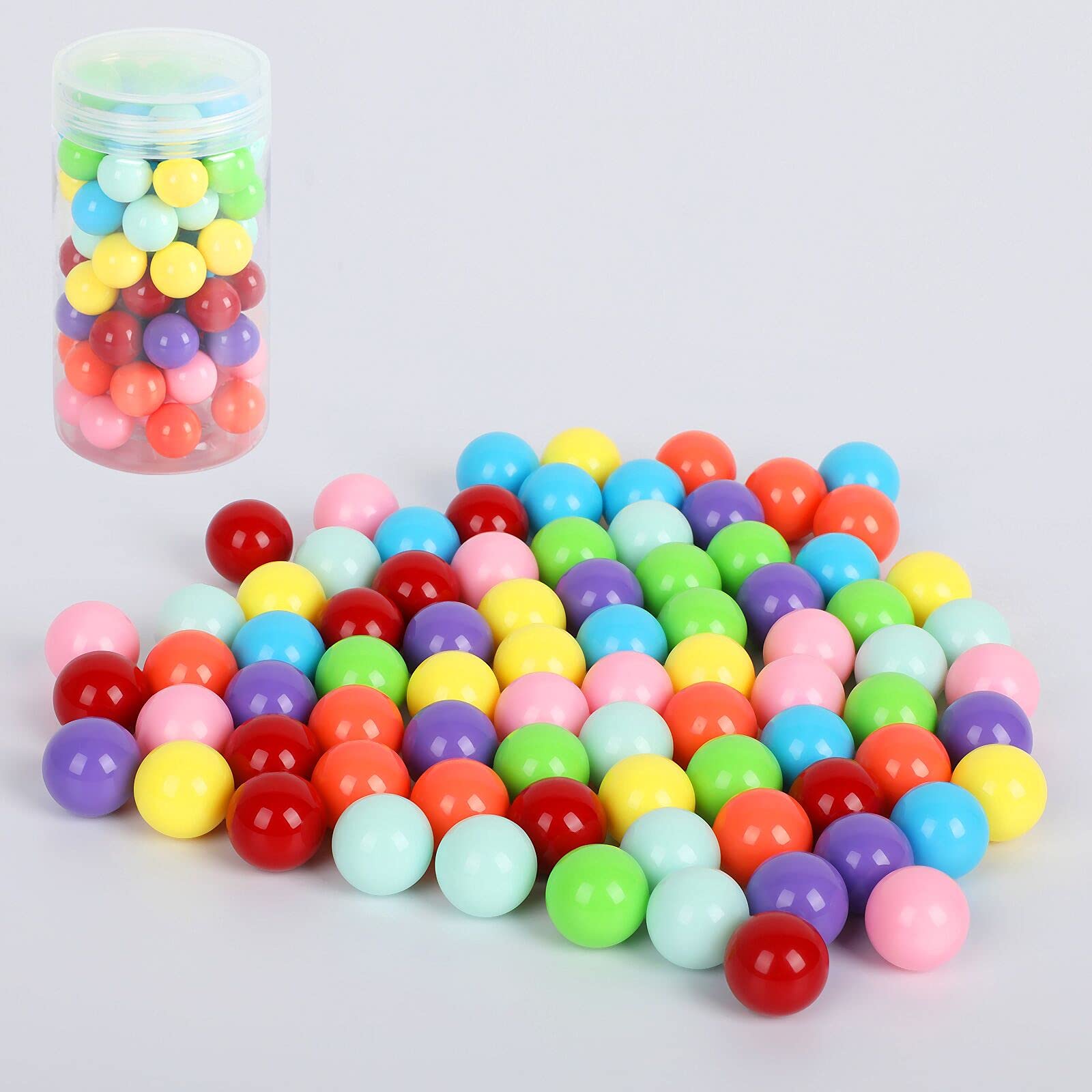 80pcs Chinese Checker Game Replacement Balls - 8 Vibrant Colors 14mm Acrylic Marbles for Marble Run, Aggravation, Traditional Board Games - Perfect for Family Game Night & Educational Play
