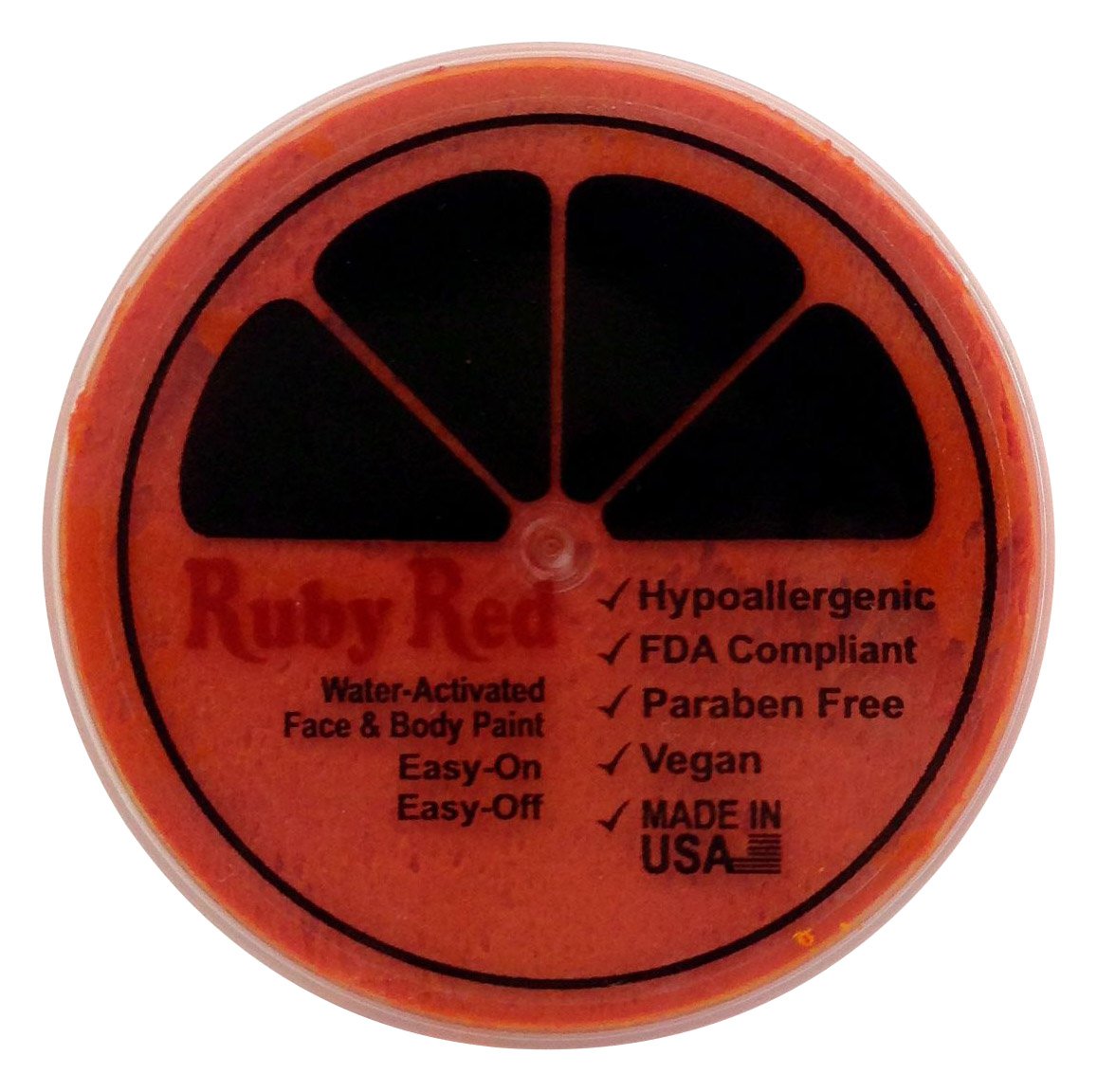 Ruby Red Face Paint - 75ML (2.5oz) | Non-Toxic, Vibrant & Long-Lasting | Perfect for Halloween, Cosplay & Body Art | Habanero Professional Makeup