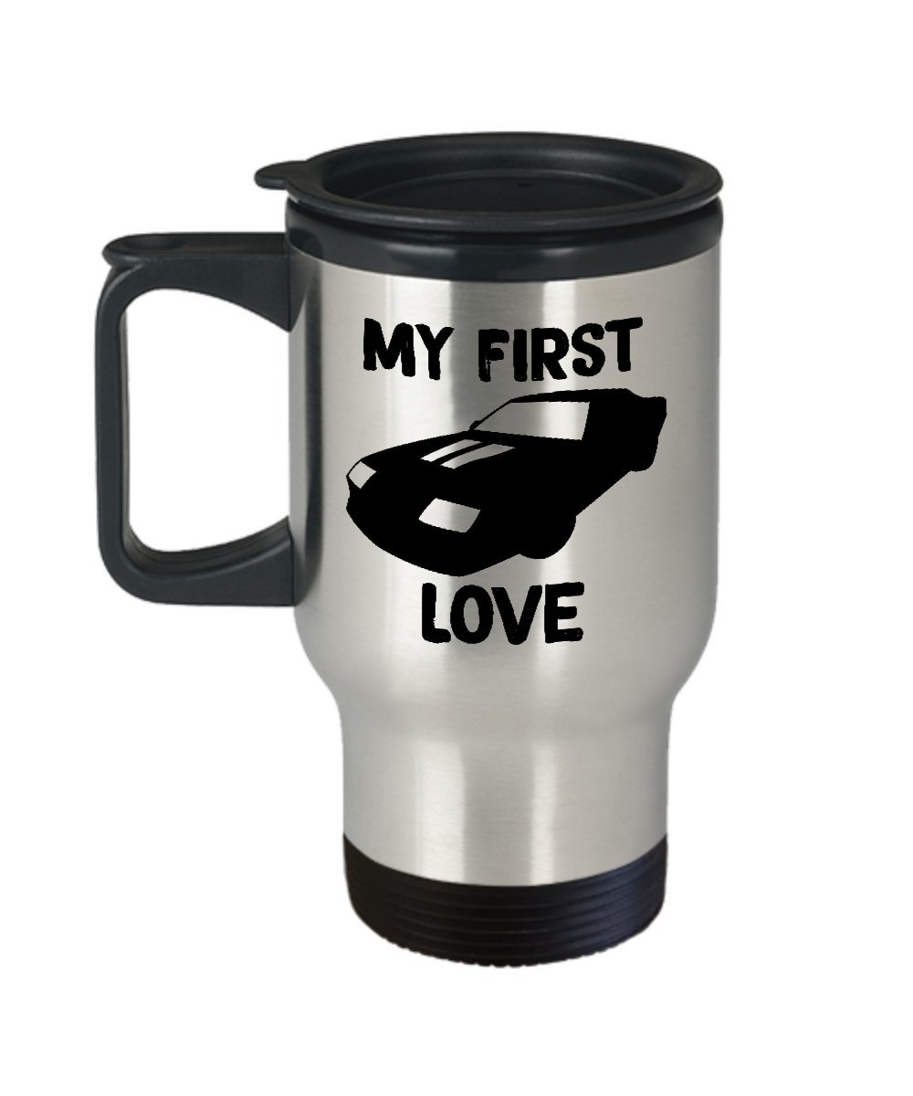 mmandiDESIGNS Classic Lumina 14oz Stainless Steel Travel Mug with Handle - Insulated Tumbler for Coffee, Tea & Hot/Cold Drinks - Perfect for Commuting, Road Trips & Office Use