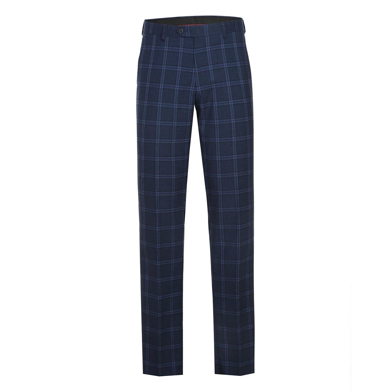 Renoir Alessandro Vitello Slim Fit Checked Navy Suit | Premium Men's Business Attire | Perfect for Office Meetings, Weddings & Formal Events