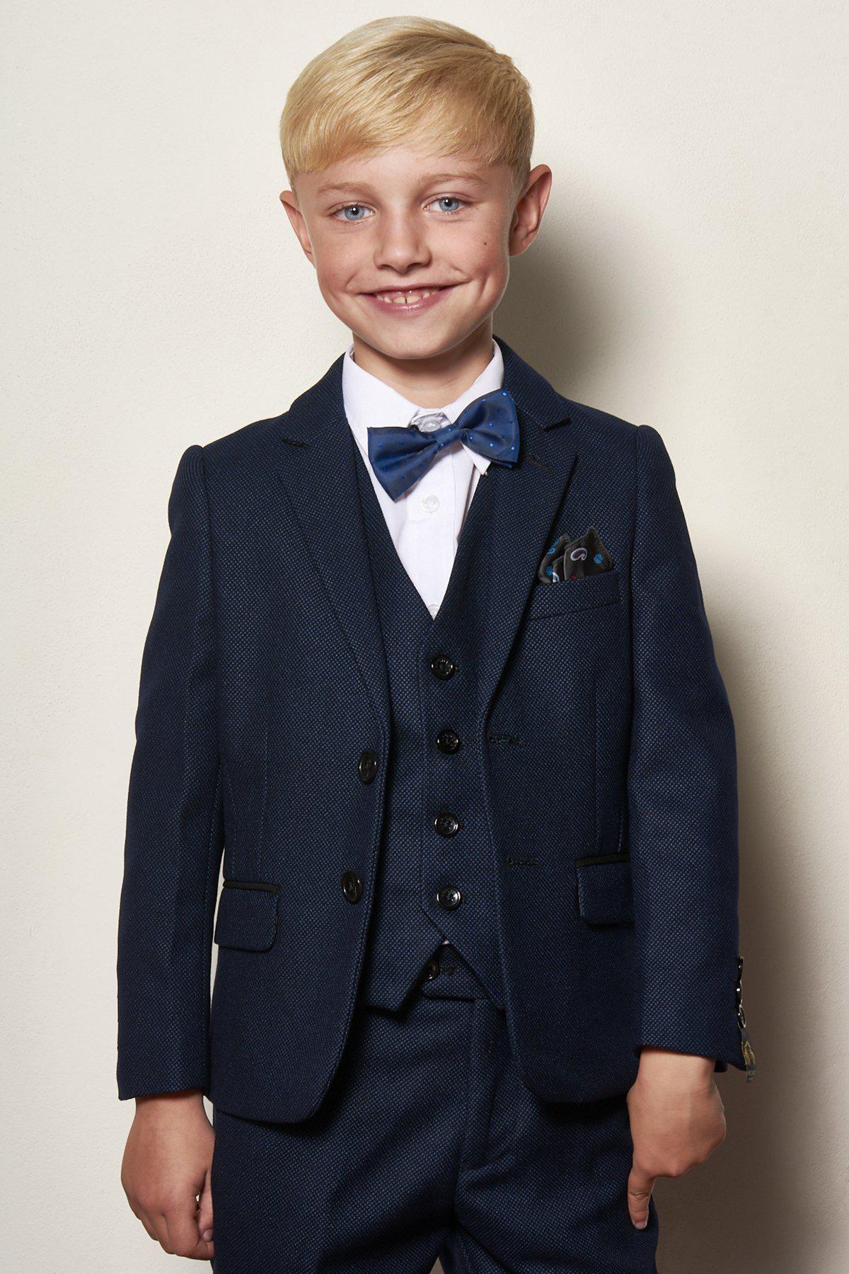 Stylish CALLUM Blue Three-Piece Suit for Men & Boys - Perfect for Weddings, Family Photos & Formal Events