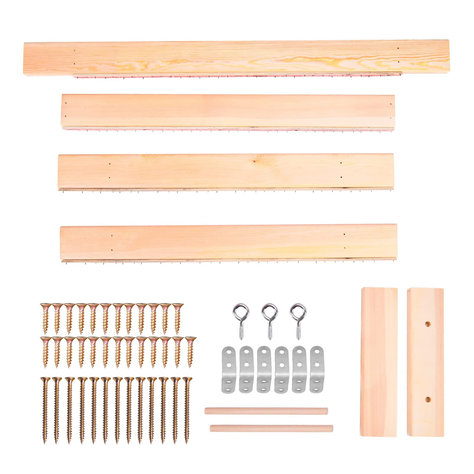ZIOKOK 27.6 x 27.6 Inches Solid Wood Tufting Gun Frame - Large Rug Making Stand for DIY Crafts, Embroidery & Sewing | Perfect for Electric Carpet Gun Machine & Tabletop Display | Home Decor, Wall Art & Handmade Gift Projects