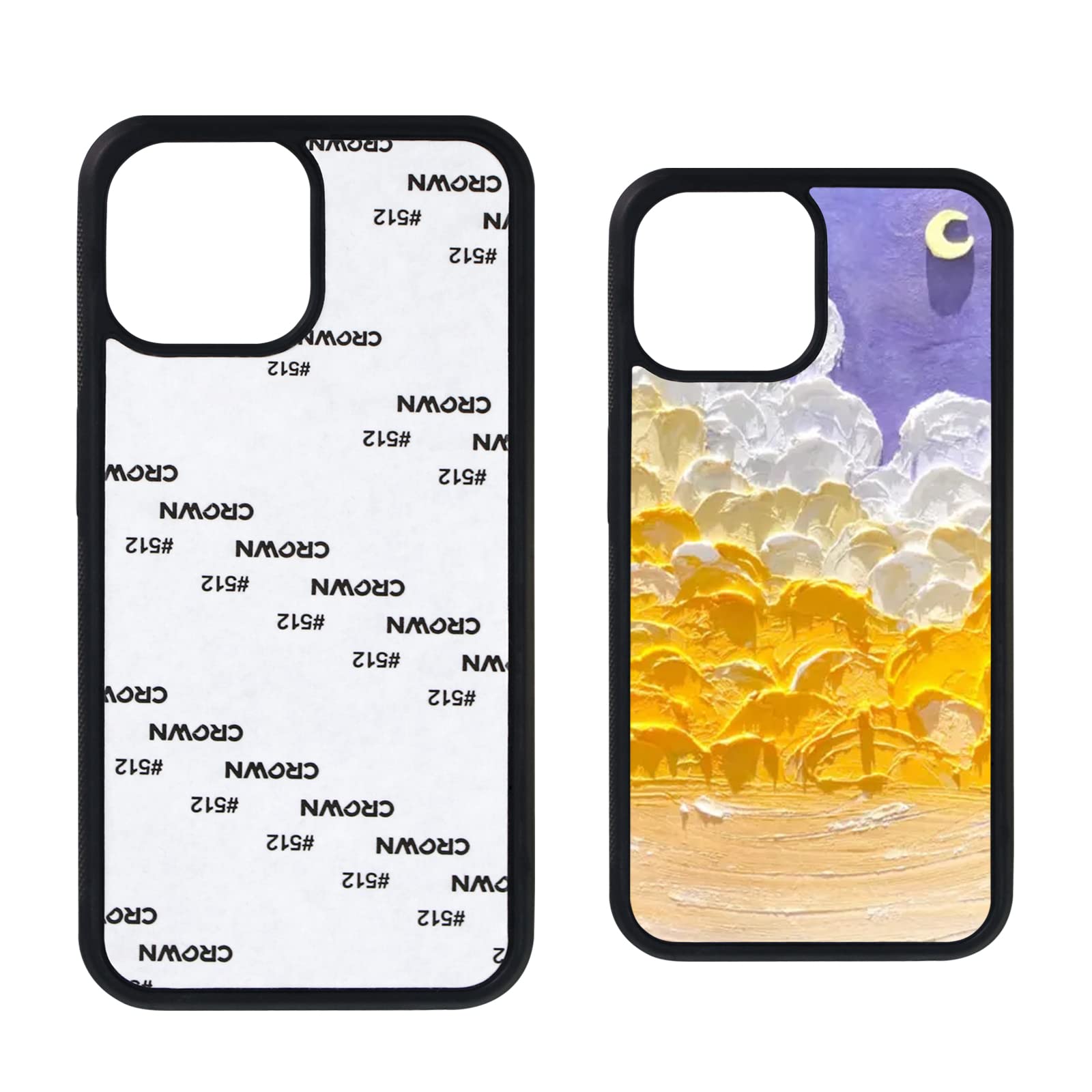 5-Pack Sublimation Phone Case for iPhone 13 Mini 5.4 Inch - Printable Blank Phone Covers for DIY Customization - Perfect for Personalized Gifts, Photo Printing & Creative Projects