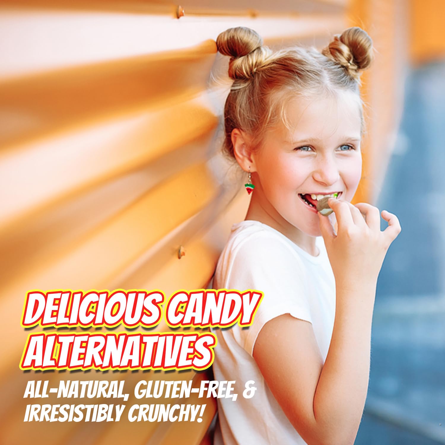 Freeze Dried Caramel Apple Bites - Crunchy Sweet & Sour Candy Snacks for Kids (1.5oz) | TikTok Viral ASMR Treat | Perfect for Lunchboxes, Halloween & Party Favors