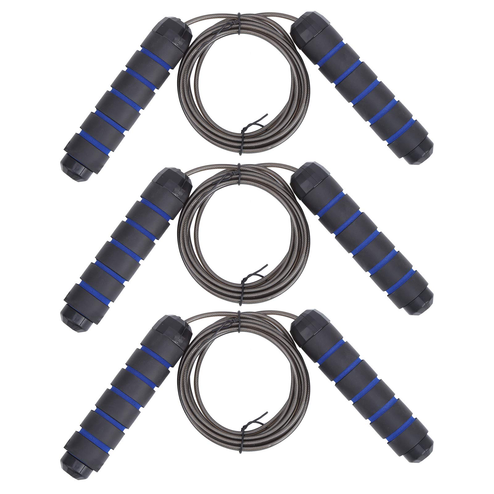 Best SALUTUYA 3-Pack Fitness Jump Rope with Thickened Steel Wire - Perfect for Home Workouts, Gym Training & Weight Loss Exercises