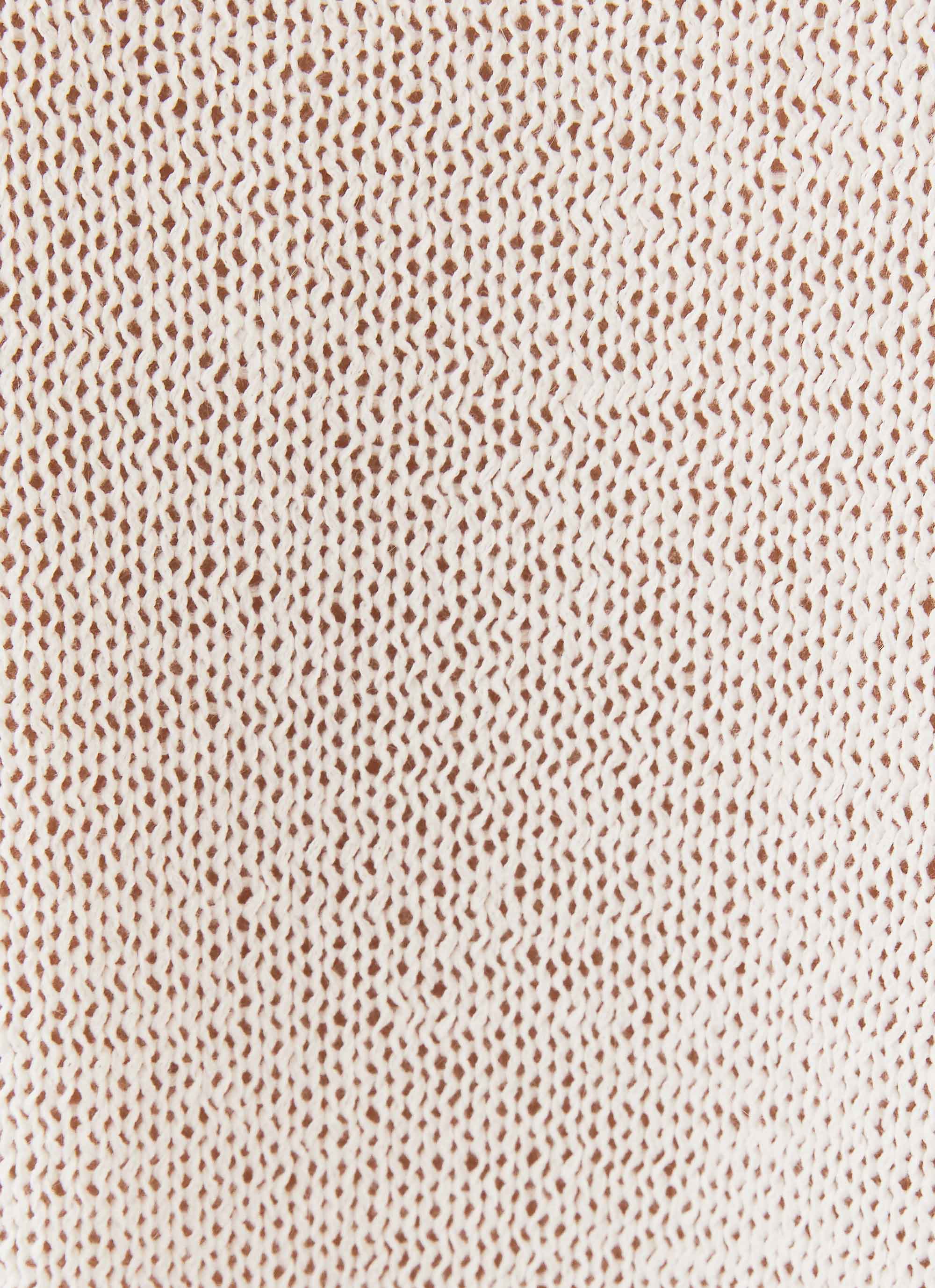 Capri Glow Knit Top for Women - Soft Comfortable White T-Shirt for Casual Wear, Layering & Everyday Outfits