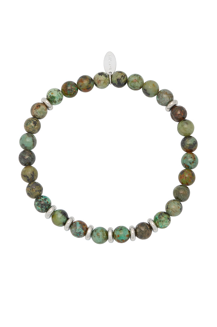 Gemstone Beaded Bracelet for Men - Handmade Natural Stone Beads, Adjustable & Stylish - Perfect for Gifts, Yoga & Meditation Accessories