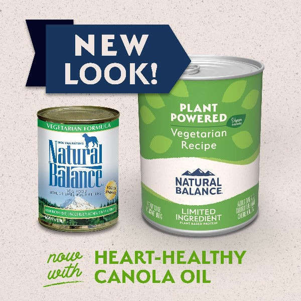 Natural Balance Plant-Powered Vegetarian Canned Dog Food - High-Protein Vegan Formula for Sensitive Stomachs & Allergies - Perfect for Eco-Conscious Pet Owners & Dogs with Dietary Restrictions
