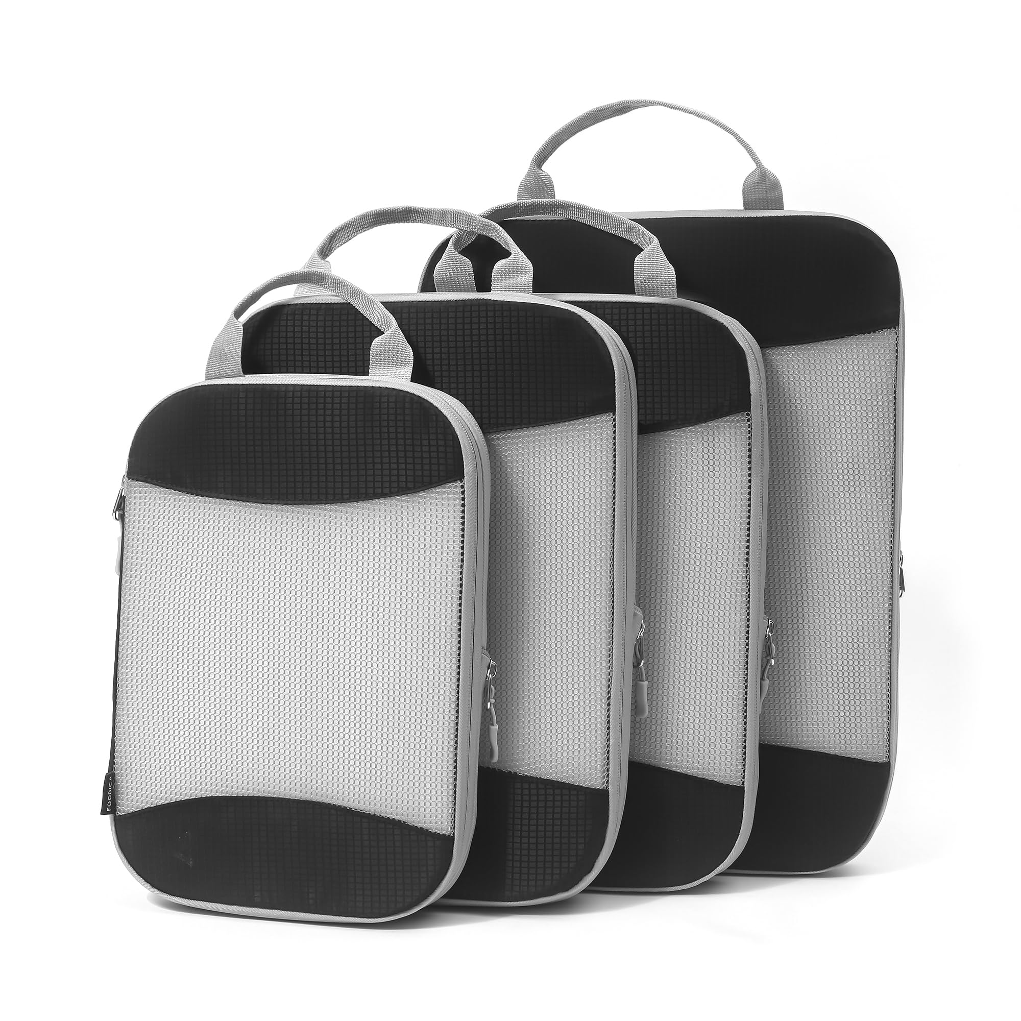 6-Pack Compression Packing Cubes for Travel - Luggage Organizer Bags Set with Carry-On Suitcase Compatibility | Space-Saving Travel Accessories for Business Trips & Vacations