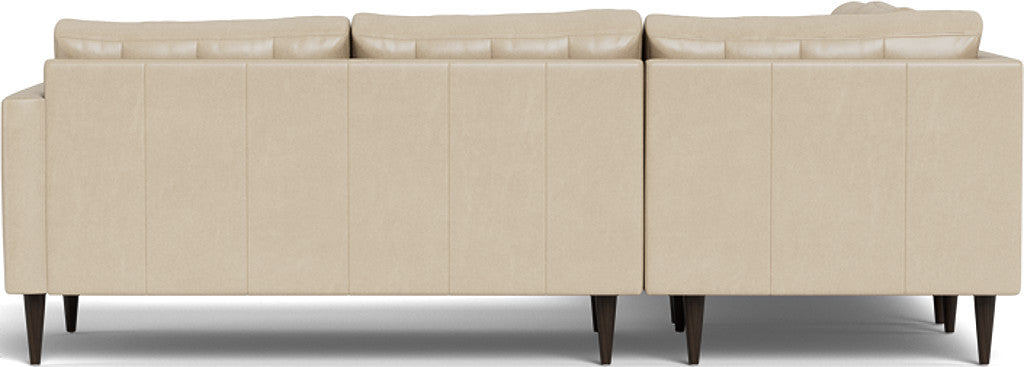 Wallace 102 Genuine Leather Corner Sectional Sofa - Modern L-Shaped Couch for Living Room, Lounge & Home Theater