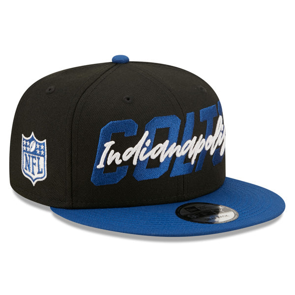 Indianapolis Colts New Era 2022 NFL Draft Official On Stage 9FIFTY Snapback Hat - Adjustable Baseball Cap for Men & Women - Perfect for Football Games, Tailgating, and Sports Fan Gifts