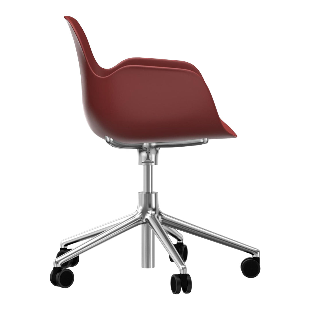 Modern Form Armchair with 5W Swivel Base & Gas Lift Mechanism - Ergonomic Office Chair for Home & Workspace Comfort