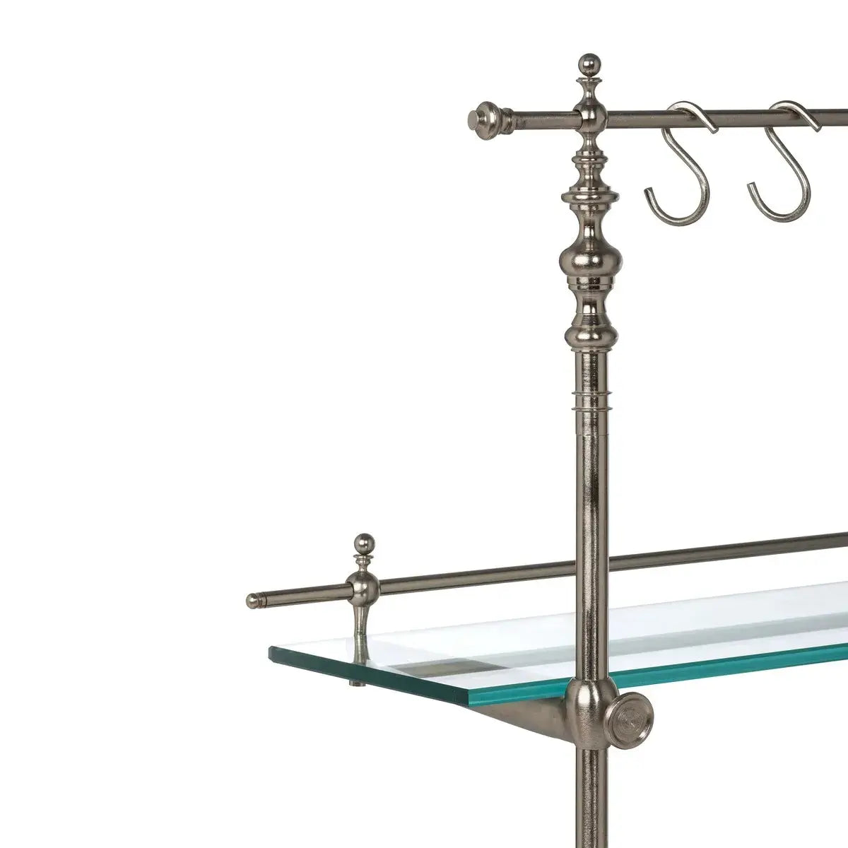 Black Marble & Iron Bistro Rack - Stylish Kitchen Storage Shelf for Wine Bottles, Spices, and Decor | Perfect for Restaurants, Bars, and Home Kitchens
