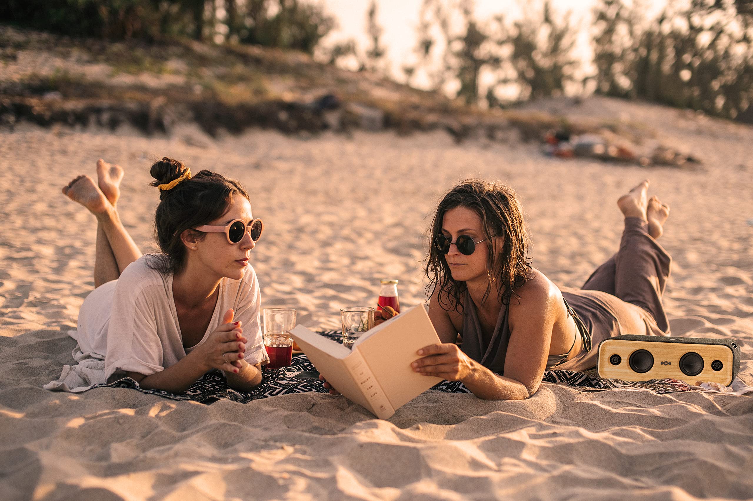 House of Marley Get Together 2 Portable Bluetooth Speaker - 20H Playtime, IP65 Waterproof, Eco-Friendly Materials - Perfect for Outdoor Adventures, Beach Parties & Home Entertainment