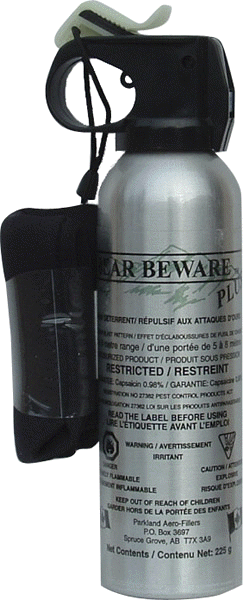 Bear Beware Plus Spray 225g - Powerful Bear Deterrent for Hiking, Camping & Outdoor Adventures
