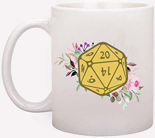 Funny Quote Flower Ceramic Coffee Mug - 15oz Insulated Tea Cup with Lid, Best Gift for Mom, Wife, Coworkers - Perfect for Office, Home & Gifts