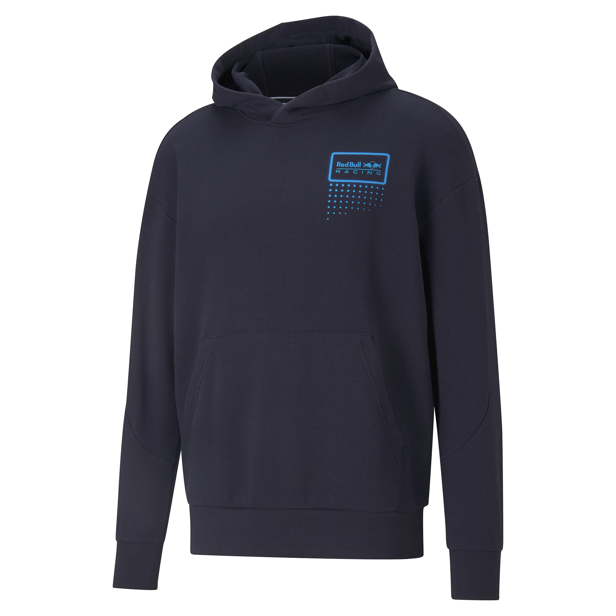 PUMA Men's RBR Double Bull Hoodie with Pockets - Blue | Casual Streetwear for Running, Gym & Everyday Comfort