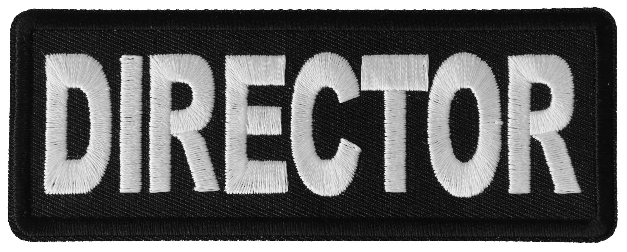Director Iron On Patch - 4x1.5 Inch Embroidered Badge for Costumes, Jackets & Backpacks - Perfect for Film Crew, Theater & Cosplay