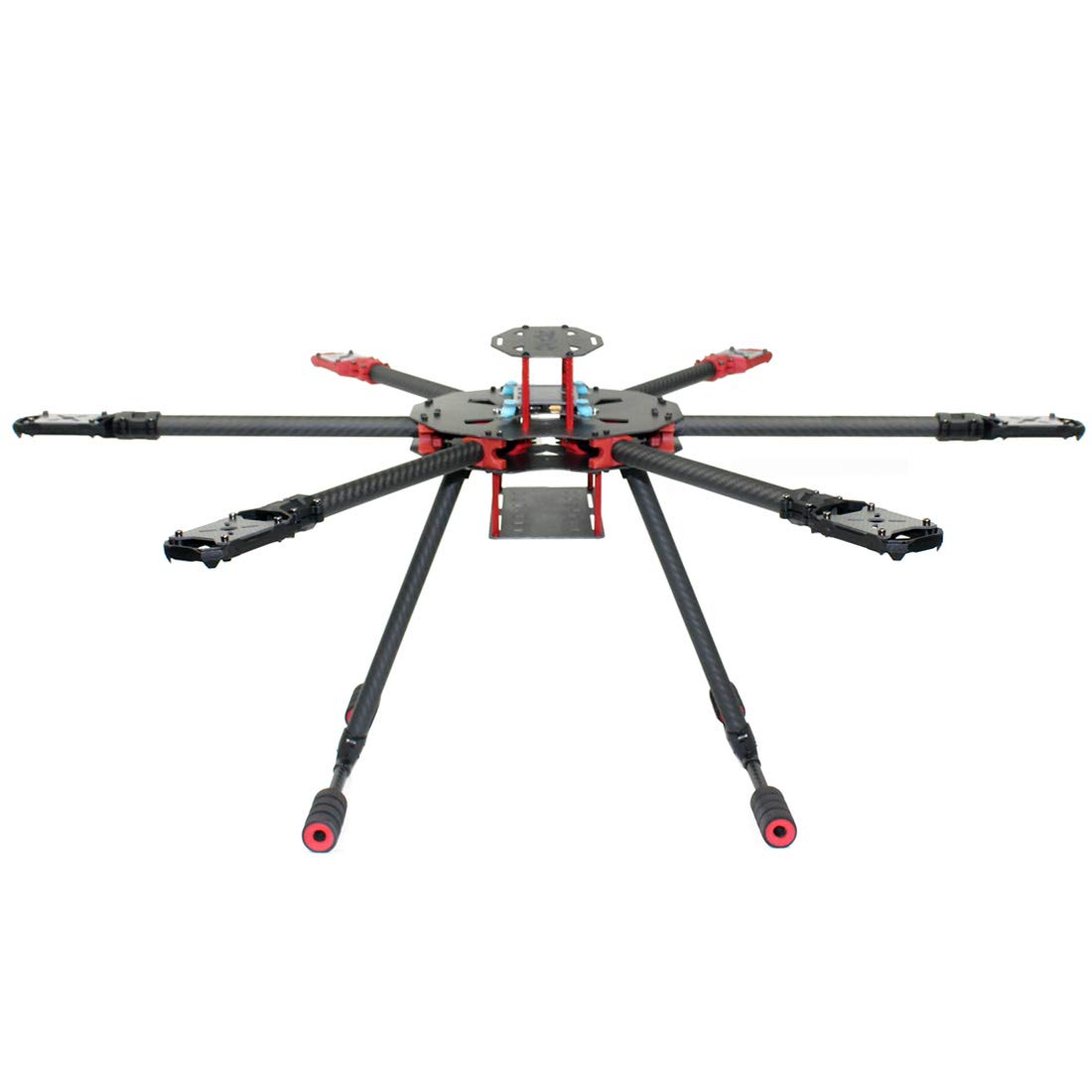 QWinOut Q650 3K Carbon Fiber 6-Axis Folding Arm FPV Drone Frame Kit with Landing Gear - Lightweight UAV Quadcopter DIY Build for Aerial Photography, Racing & Professional Filming