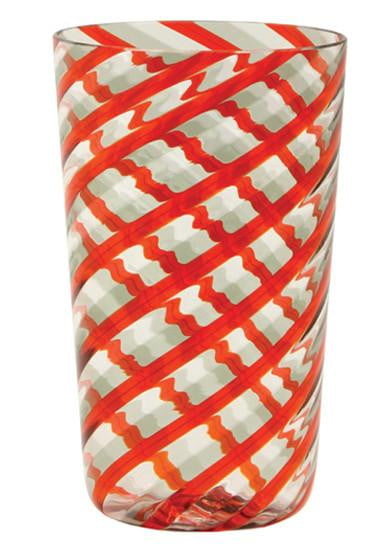 PRE ORDER Set of Six Candy-Colored Glass Cups - Grey, Orange, Clear - Perfect for Parties, Home Decor & Drinkware