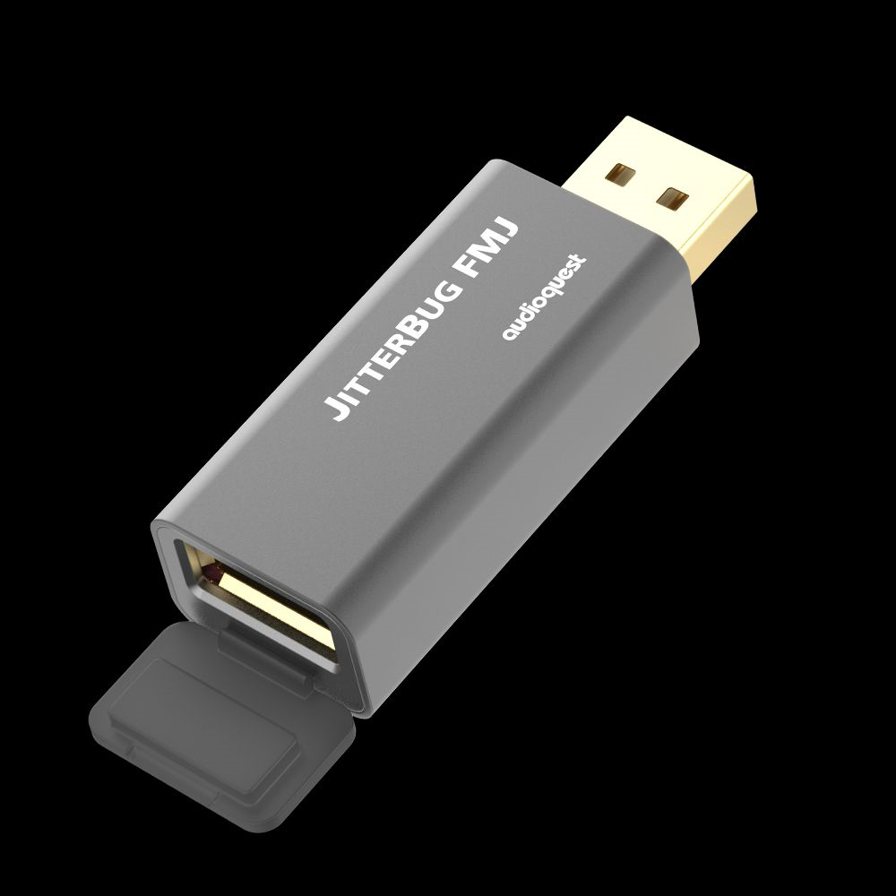 AudioQuest Jitterbug FMJ USB 2.0 Noise Filter for Audiophiles - Reduce Digital Noise & Improve Sound Quality for Music Streaming, Recording, and Hi-Fi Systems