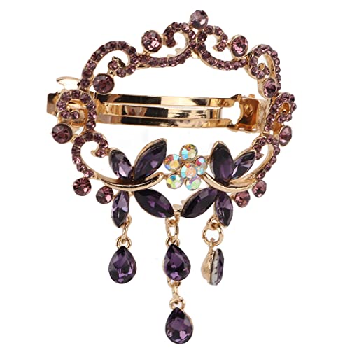 Girls Hair Clips - Purple Wedding Party Date Accessories