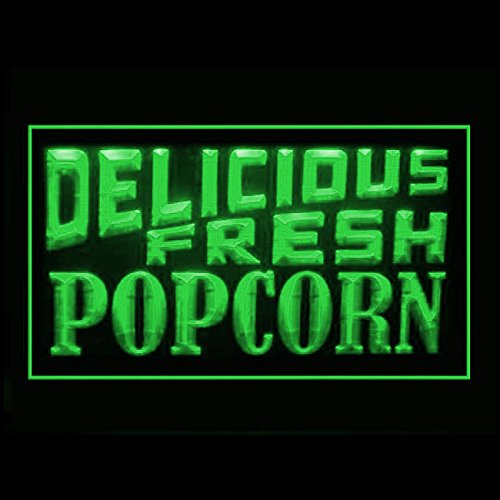110272 Fresh Popcorn Machine - Delicious Homemade Snack Maker with LED Light Neon Sign for Movie Theater, Home Theater, and Party Decor