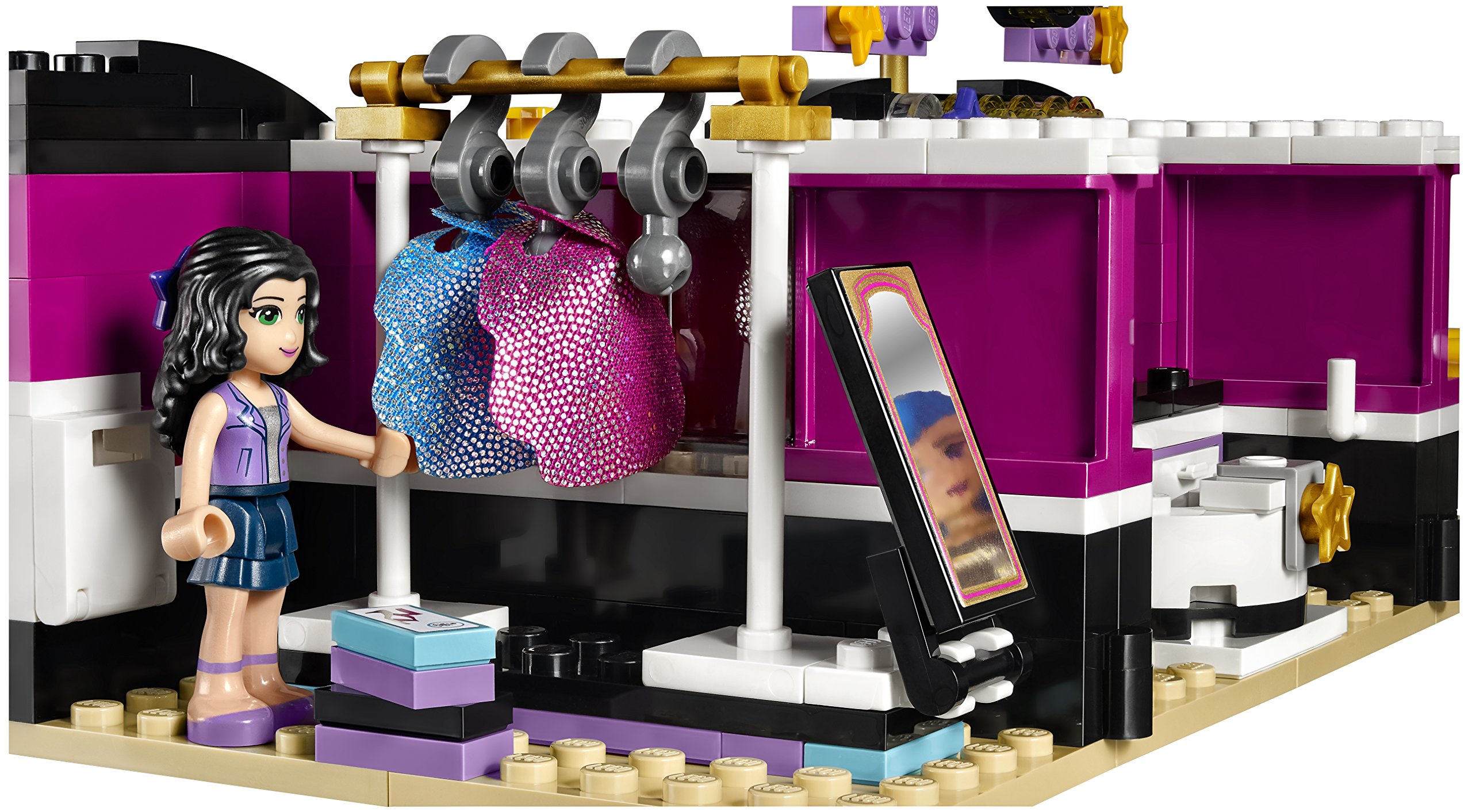 LEGO Friends 41104 Pop Star Dressing Room Building Kit - Creative Toy for Girls Ages 6-12 | Perfect for Pretend Play, Birthday Gifts & Collectors | Build Your Own Music Star Dressing Room
