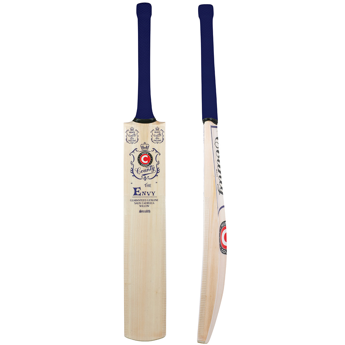 Hunts County Envy Stealth Cricket Bat - Premium English Willow Cricket Bat for Professional Players | Perfect for Matches, Training & Backyard Practice